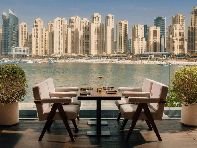 Image showing the interior of a hotel restaurant